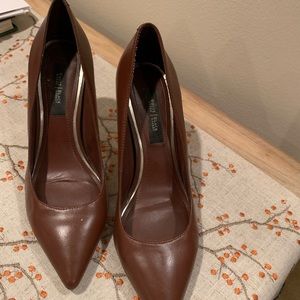 Brown leather shoes